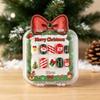 10Pcs Merry Christmas Ins Trend Press On Nails Chic Nail Patch Ladies Cute 3D Christmas Tree Santa Claus Decoration Nail Art