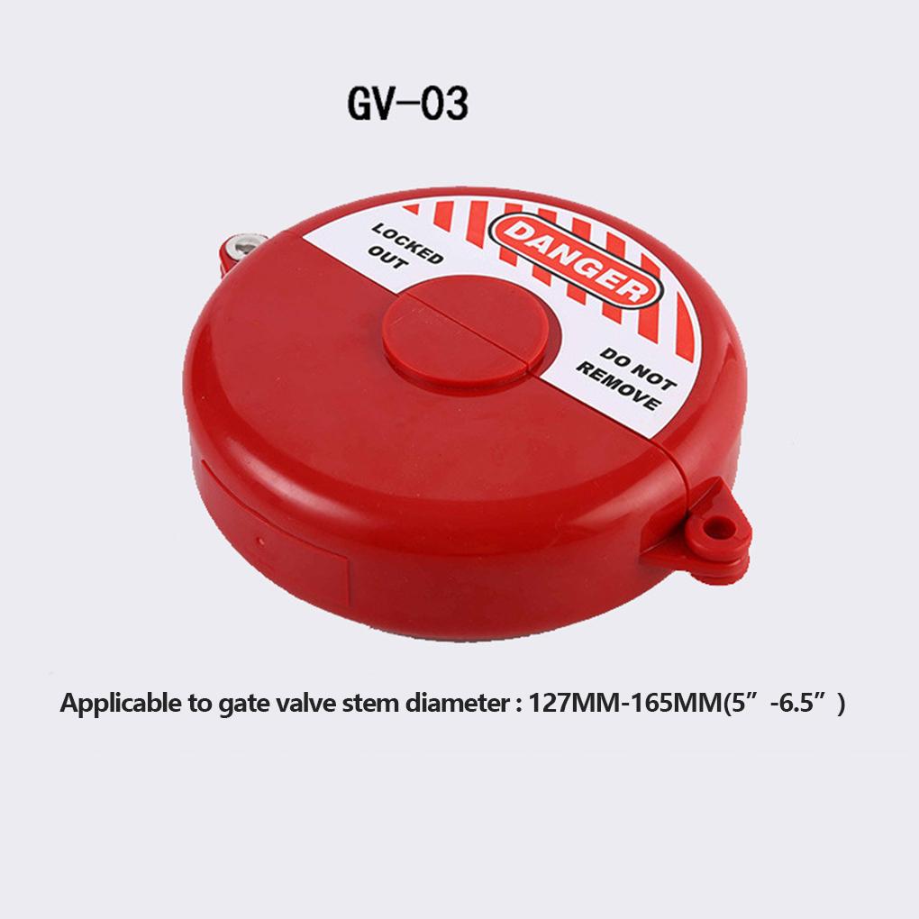 1 Box of Valve Lock Round Padlock with Key Red Antitheft Products