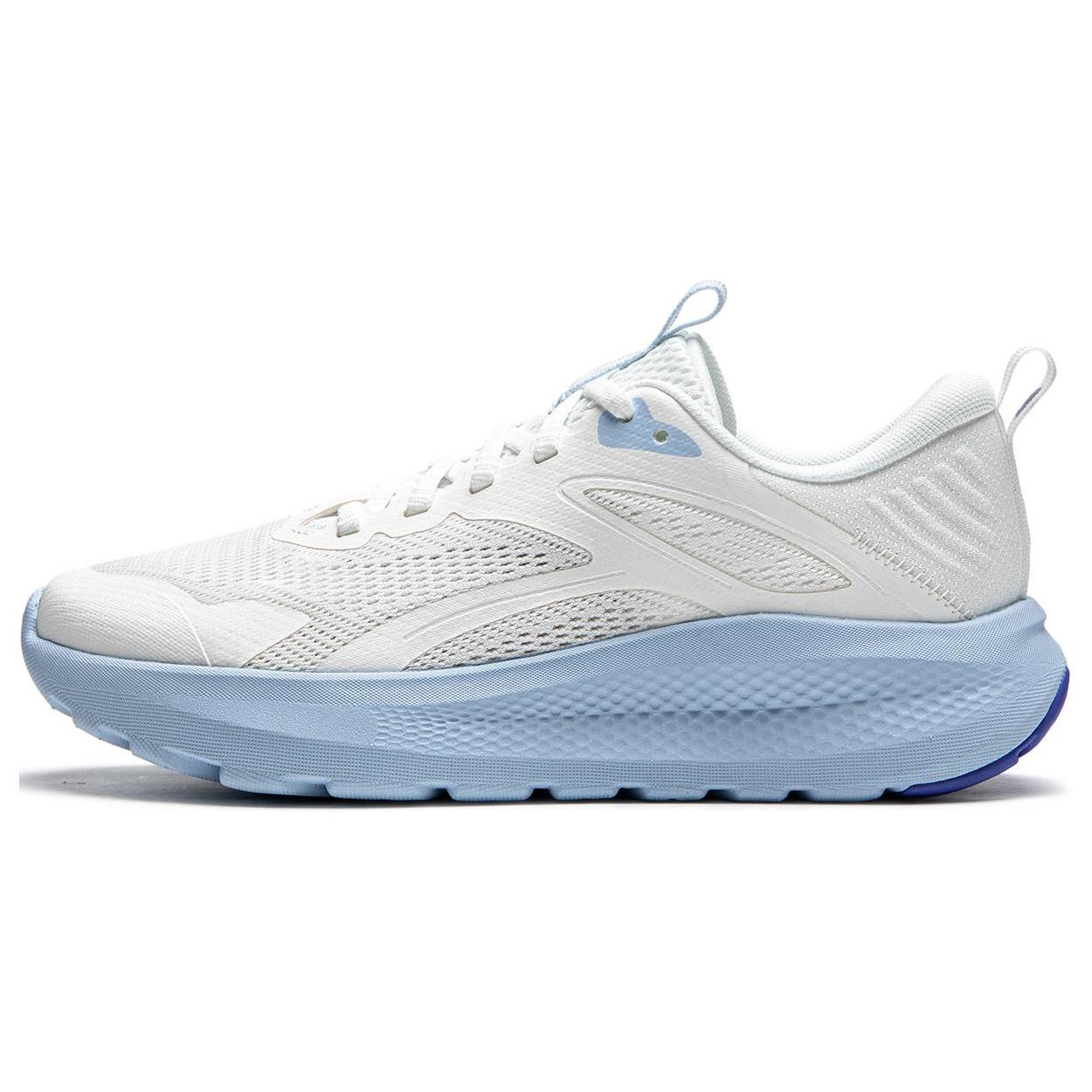 

Li Ning Cushioning, Wear Resistant Low top Casual Shoes Women s White Blue AGLU260-2 35.5