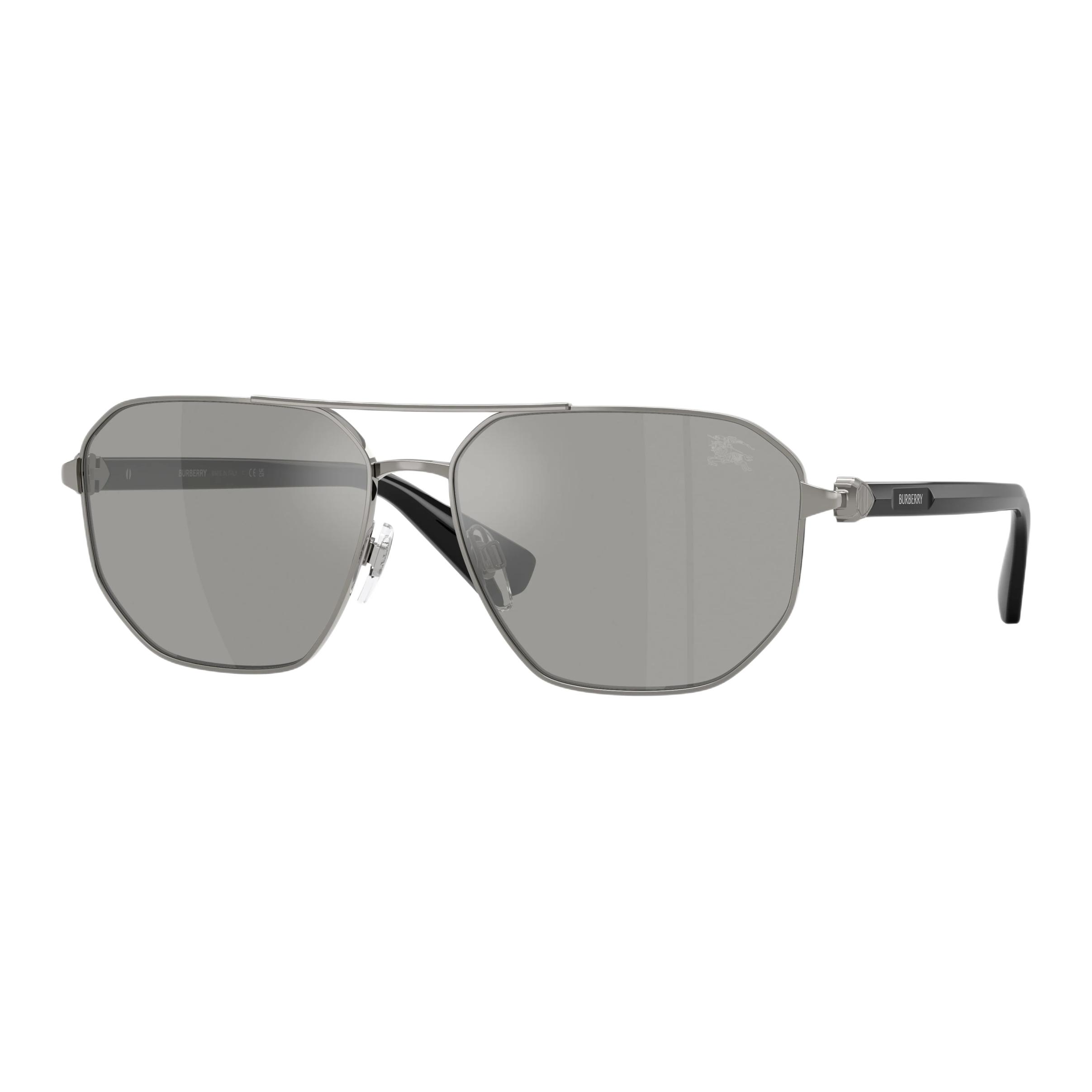 Burberry 3166 Metal Alloy Pilot Style Sunglasses Unisex sunglasses Gunmetal-Gray 0BE3166-10036G Basic Packaging-Eyeglass Case+Box,60,Gunmetal Gray