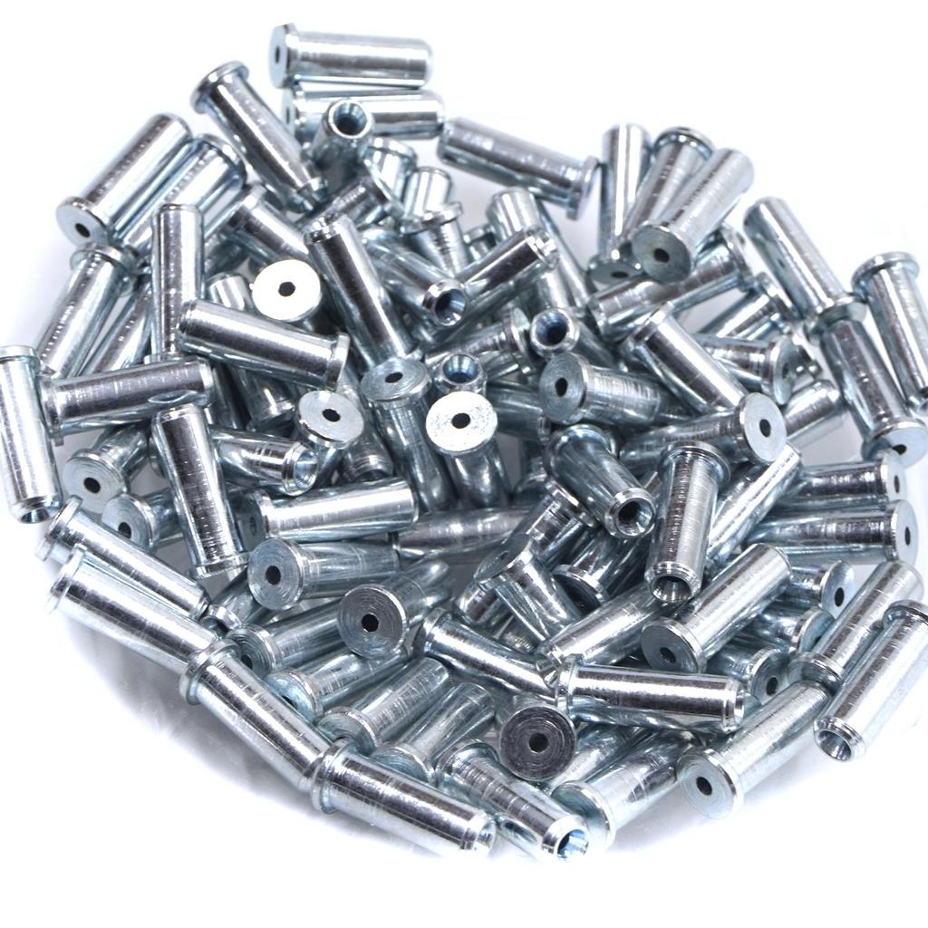 ECR035 Window Regulator Cable Wire Rope End Pin Stop Rivet 6.5x15/1.7 Mm 100 Pcs
