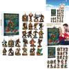 Kerst Adventskalender Met Bigfoot Monster Acryl Feestdecoratie Voor Party Cadeaus