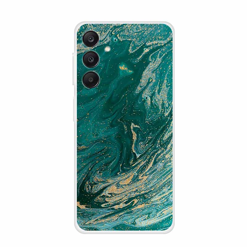 Marble Patterns Phone Case for Samsung A25 Soft Transparent TPU Clear Cover for Samsung Galaxy A 25 Protective Silicone Shell