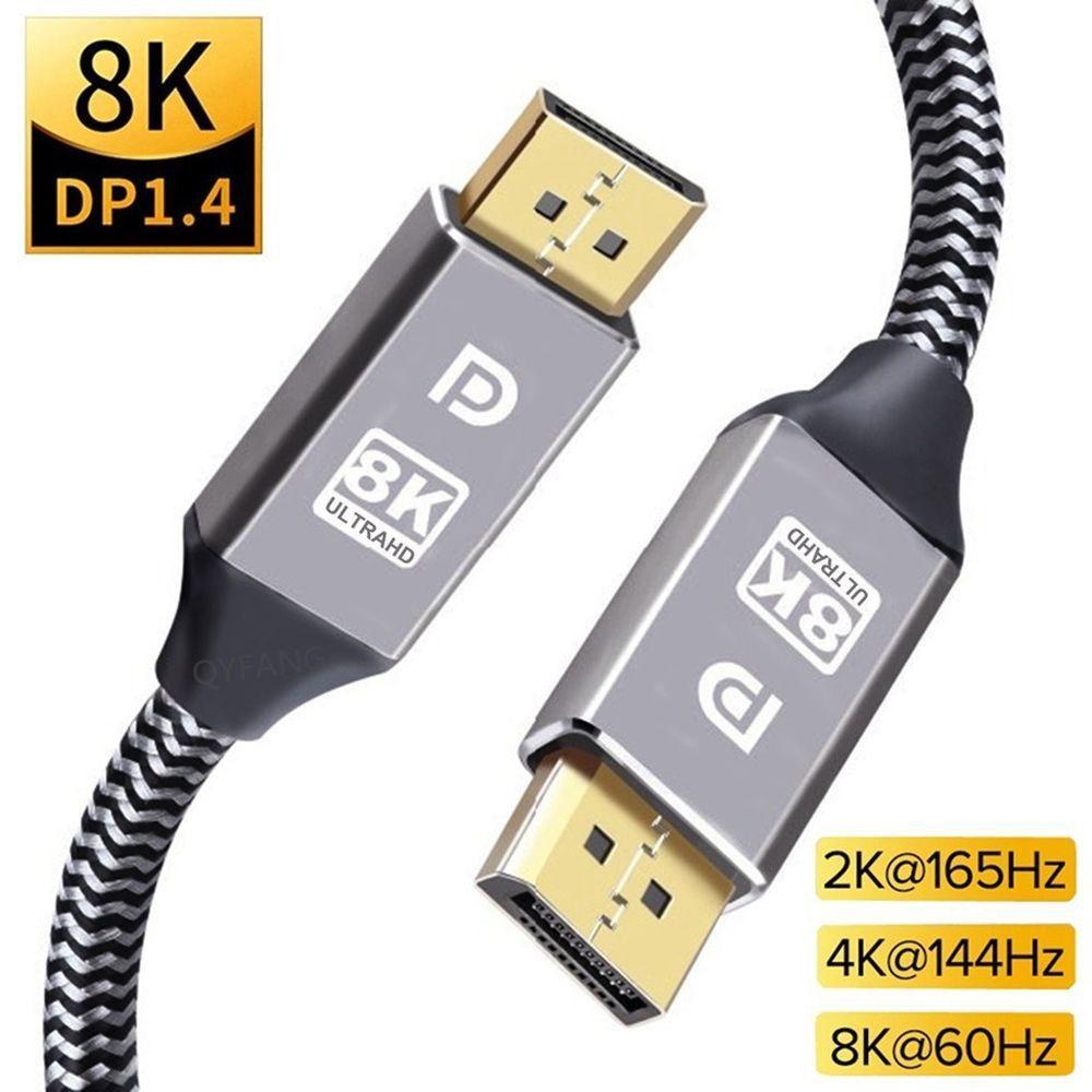 

Projector 4K 144Hz 2K 165Hz 8K 60Hz Displayport Cord DP to DP Cable Display Port to DP 1.4 Cable