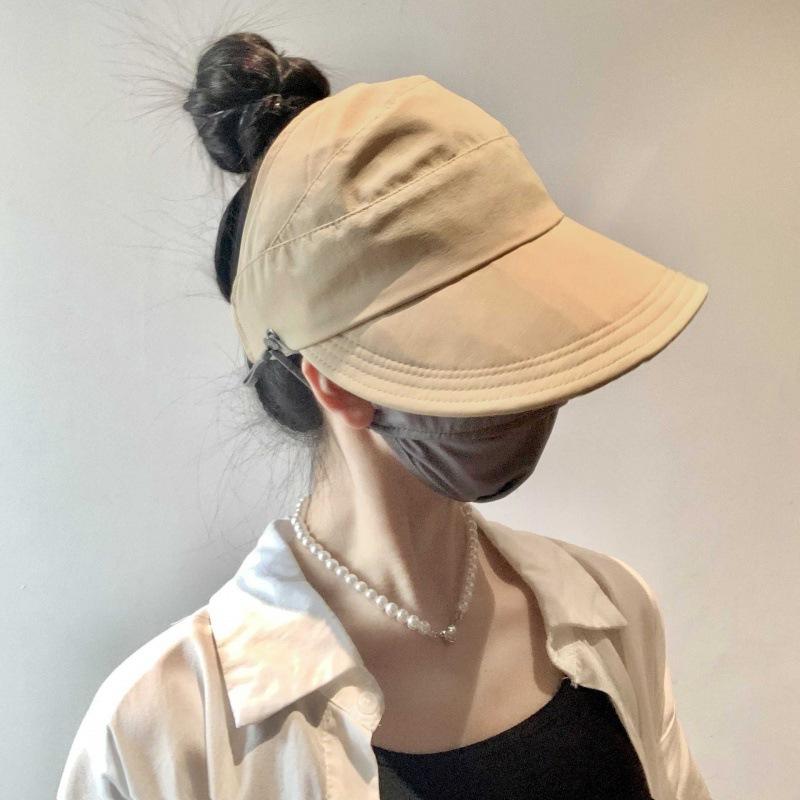 Schnelltrocknender Hut, Sommer, leere Kappe, Damen-Upgrade, kann Maske aufhängen, Outdoor-Visier, dünner, schnelltrocknender Sonnenschutzhut