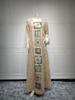 Muslim Women Embroidered Dubai Arabian Loose Dress Eid Robe