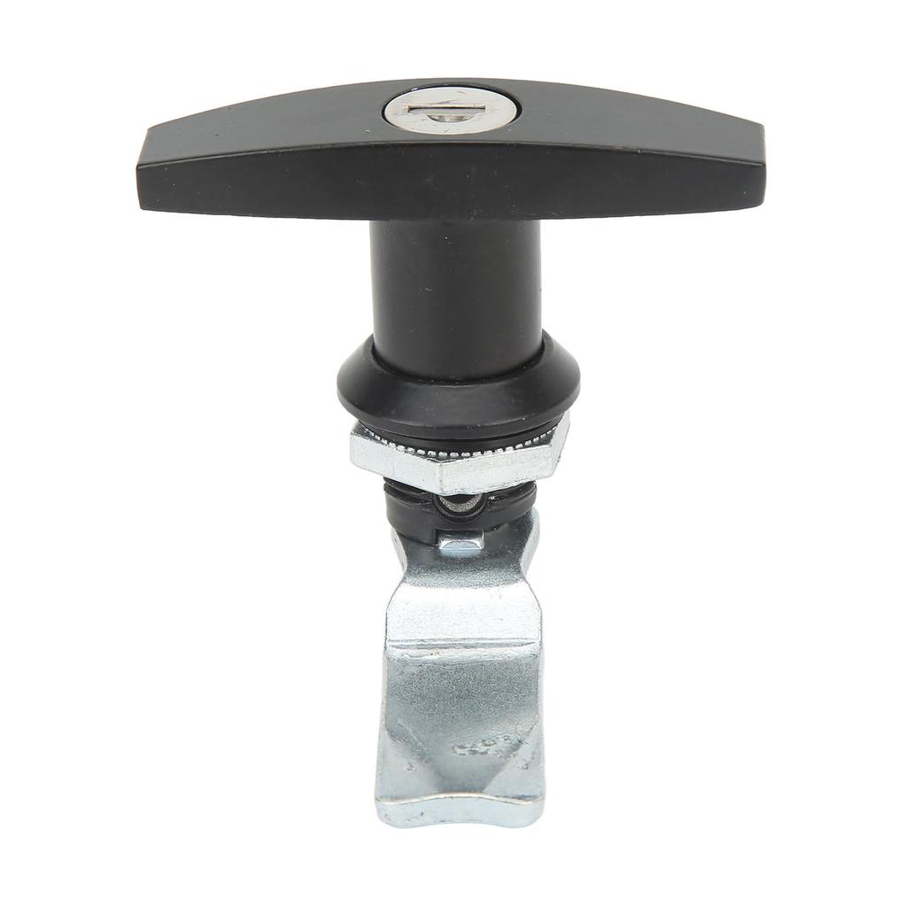 T Handle Door Lock Zinc Alloy T Handle Cabinet Latch for Garage Trailer Tool Box Black