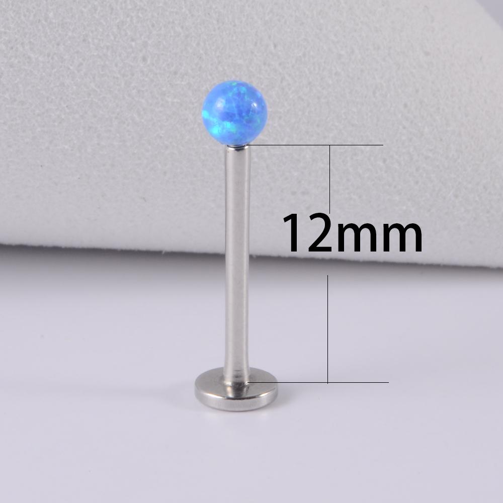 1PC 361L Surgical Steel Opal Ball Lip Stud Internally Threaded 3mm Opal Labret Ear Tragus Cartilage Helix Daith Earring Piercing 4