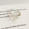 Sweet Bow Adjustable Open Ring for Women - Elegant & Fashionable Index Finger Accessory