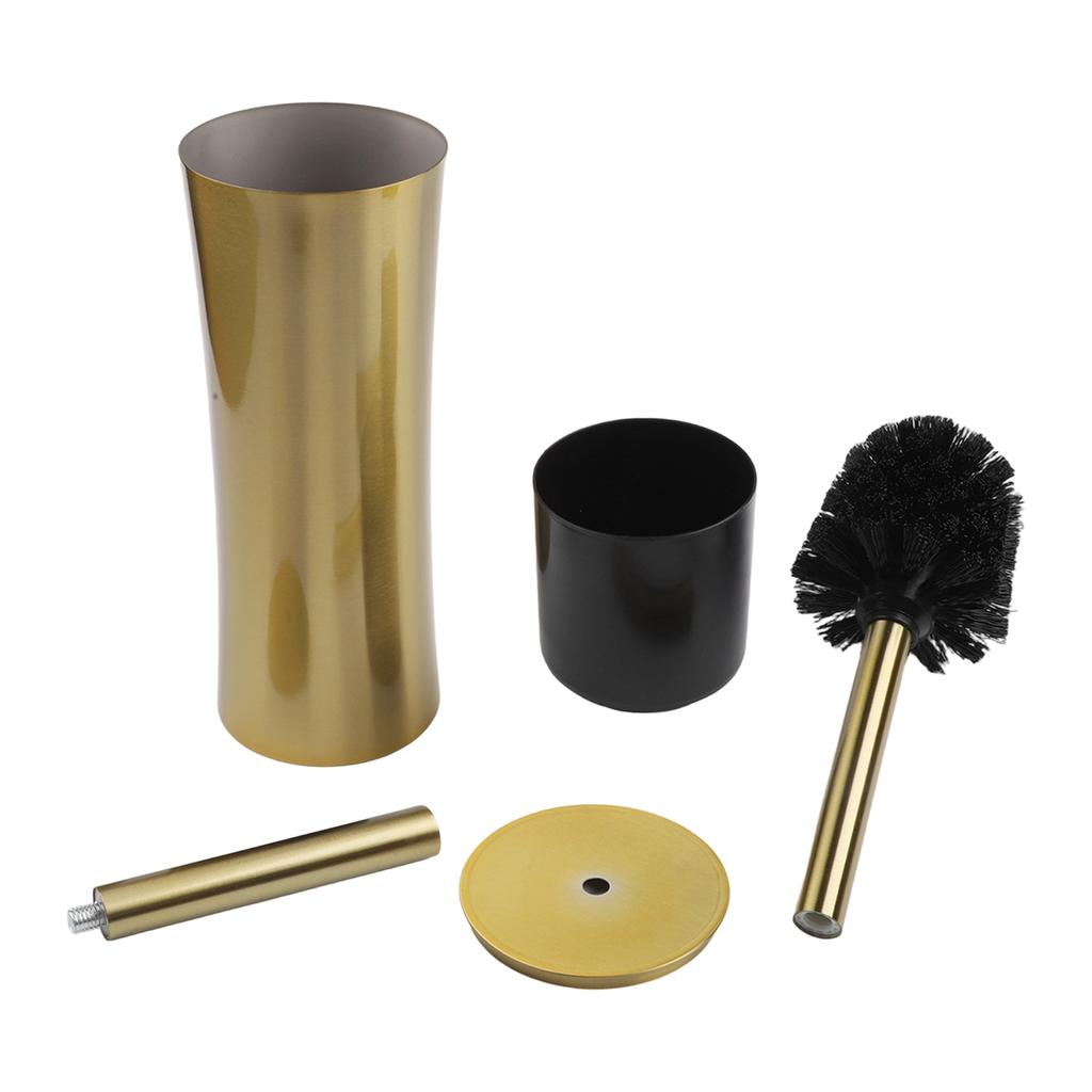 Modern Bathroom Tool Gold Toilet Brush Home Cleaning Tool 37.5*10cm Efficient Toilet Cleaning Solution Stainless Steel