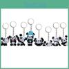 Plastic Panda Keyring With Cartoon Animal Shape For Collectors And Office Gifts