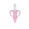 1 Stück Baby Silikon Trainingszahnbürste BPA Frei Bananenform Sicher Kleinkind Beißring Kauspielzeug Zahnungsring Geschenk für Säugling Baby Kauen
