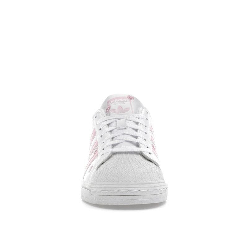Adidas Superstar J Pink Floral Embroidery Kids Sneakers White Cloud-White Clear-Pink IG7015