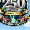 250th Anniversary USA Window Sticker Patriotic 4th of July Window Decal 1776-2026 American Independence Commemorative Sticker for Car Truck Home