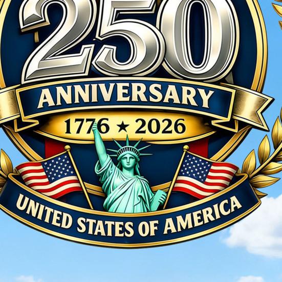 250th Anniversary USA Window Sticker Patriotic 4th of July Window Decal 1776-2026 American Independence Commemorative Sticker for Car Truck Home