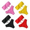 2Pcs/Set Women Bikini Set Bandeau Strapless Swimming Bra High Waist Swimming Briefs Set Beach Pool Bathing Suit