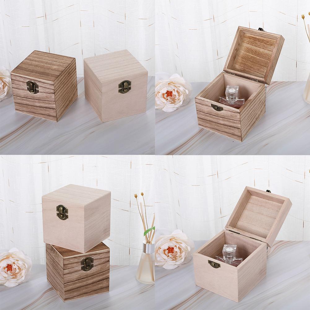 Storage Box Tung Wood 10*10*10cm 3.93*3.93*3.93inch
