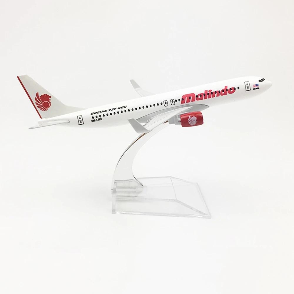 16CM Aircraft Model Alloy Real Aviation Malindo Boeing 737 Ornament Simulation Aircraft Model Home Decoration Luxury