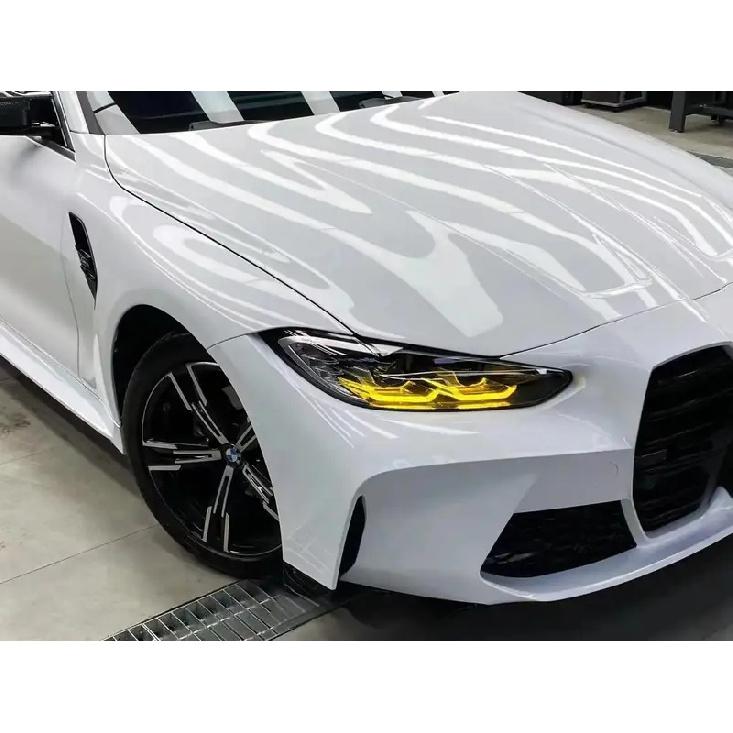Bright White Vinyl Wrap Self-adhesive Auto Motorcycle Body Wrap Sticker Glossy White Vinyl Film Shiny White Car Accessories