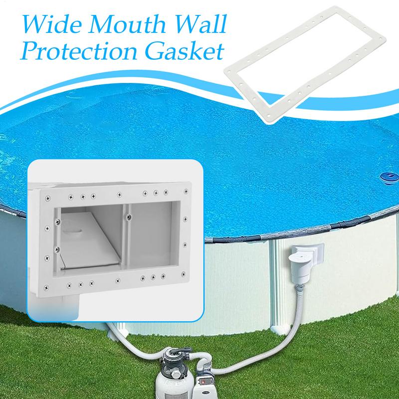 Pool Skimmer Gaskets and Seals Ground Pool Wide Mouth Gaskets Swimming Accessories Rectangular Pad Butterfly Faceplate Tools
