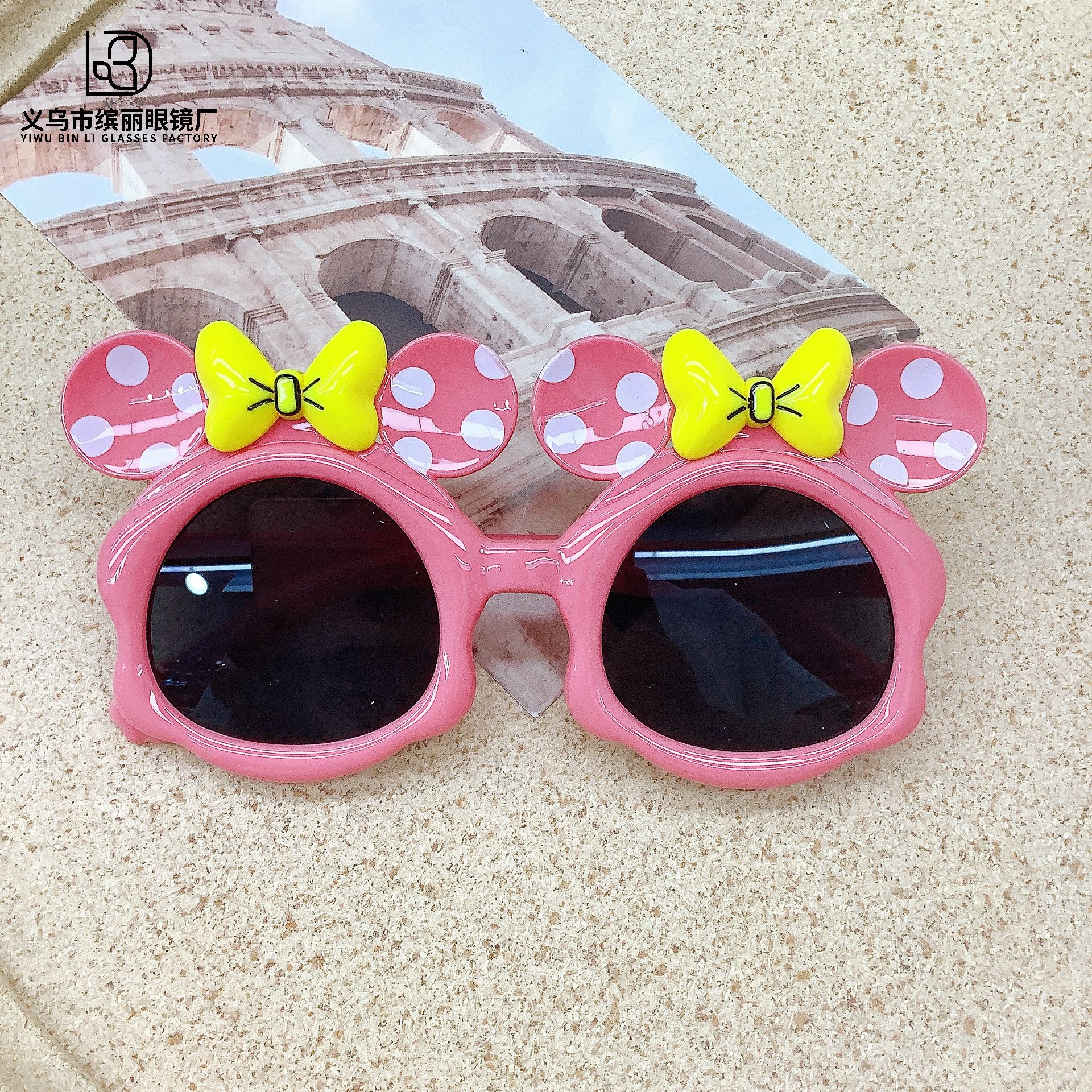 

Модные детские очки с рисунком, солнцезащитный крем, защита от ультрафиолета, солнцезащитные очки для мальчиков и девочек, солнцезащитные очки-бантики