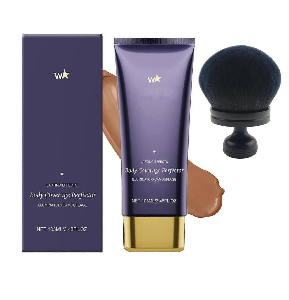Körperabdeckungs-Perfector mit Pinsel | Wasserfeste & Transferbeständige Körper-Make-up, Langanhaltende Tattoo-Abdeckcreme für Beine & Körper, Vollabdeckung Cr
