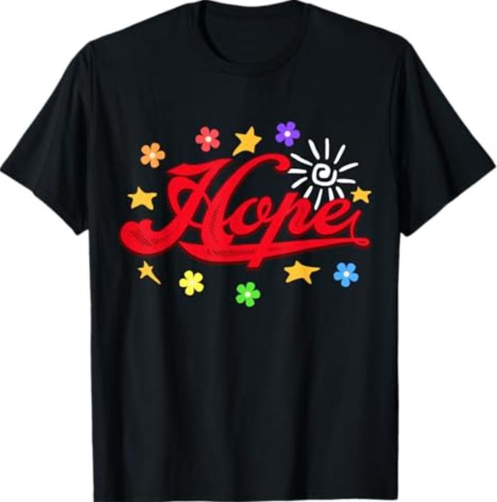 The Hope Personalized Name Flowers On Stage Stars T-Shirt Unisex T-Shirt S