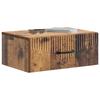Wall Mounted Nightstand Reclaimed Wood Look 49 x 34.5 x 20 cm