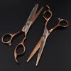 6.0 Inch Bronze Gold, Hair Scissors, Hair Scissors, Tooth Scissors, Bangs Scissors, Tooth Scissors, Thin