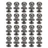 20PCS 9 X 8mm DIY Copper Rivets Round Head Nipple Nail Bag Shoes Accessories for LeatherGun Color 9