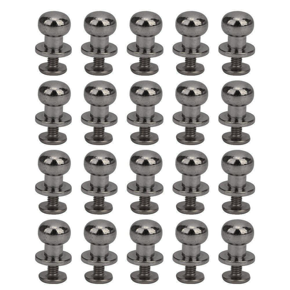 20PCS 9 X 8mm DIY Copper Rivets Round Head Nipple Nail Bag Shoes Accessories for LeatherGun Color 9