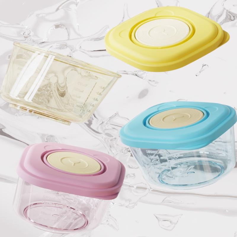6 Stück Baby-Lebensmittelaufbewahrungsbehälter - PP-Material, Dampfbar & Auslaufsicher, Säuglingsfütterungsschalen für Frische, Stapelbarer Organizer