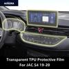 For JAC S4/JS4 19-20 Car Interior Center Console Transparent TPU Protective Film Anti-scratch Repair Film Accessories Refit