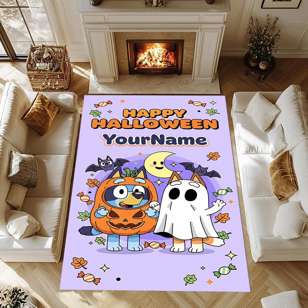 Bluey 153 Customize Your Name Floor Rug Office Rug Perfect for Entryway Bedrooms Kitchen Outdoor Antislip Carpet Office home decor