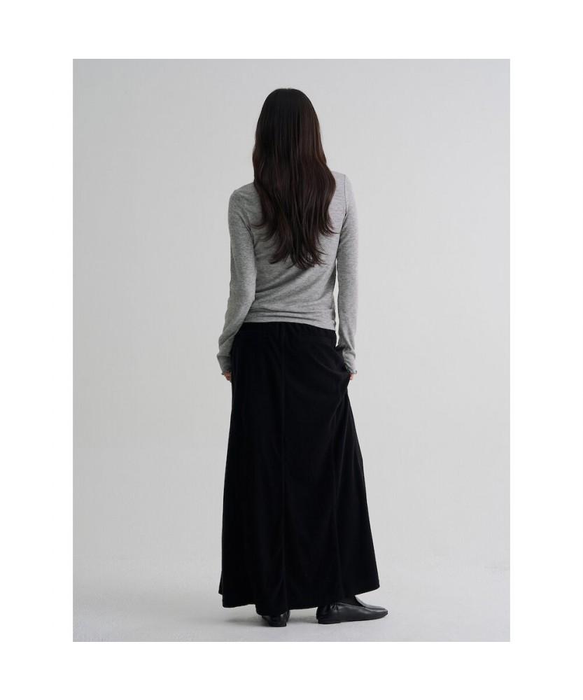8SECONDS Soft Turtleneck Long Sleeve T-Shirt Gray