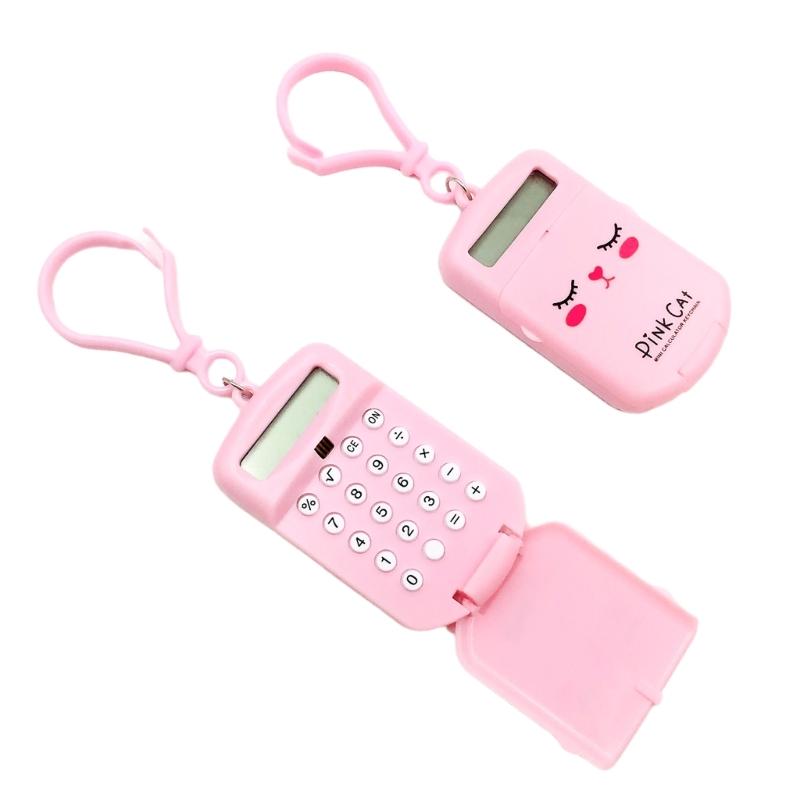 Mały Kalkulator Lekki i Praktyczny Uroczy Breloczek z Kalkulatorem Kalkulator dla Uczniów do Szybkiego Obliczania Łatwy do Noszenia