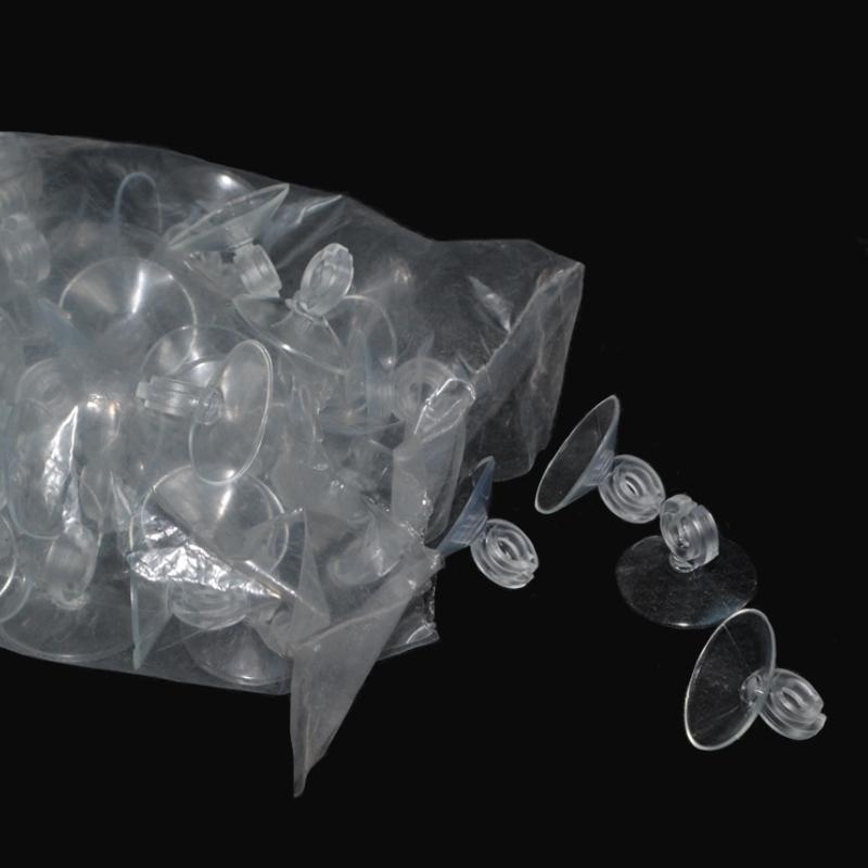5pcs Aquarium Sucker Suction Cup For 4mm Air Line Pipe Tube Wire Holder Used Sucker For Glass Surface fish supples