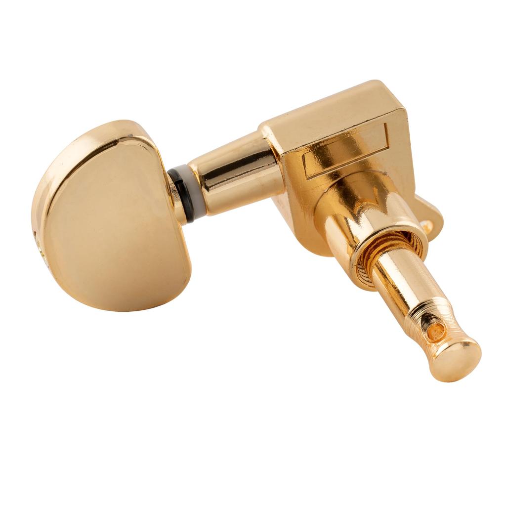 Musiclily Basic Guitar Tuners for Buttons L3+R3 LP/SG Electric/Acoustic Guitars, Gold/Half-Moon