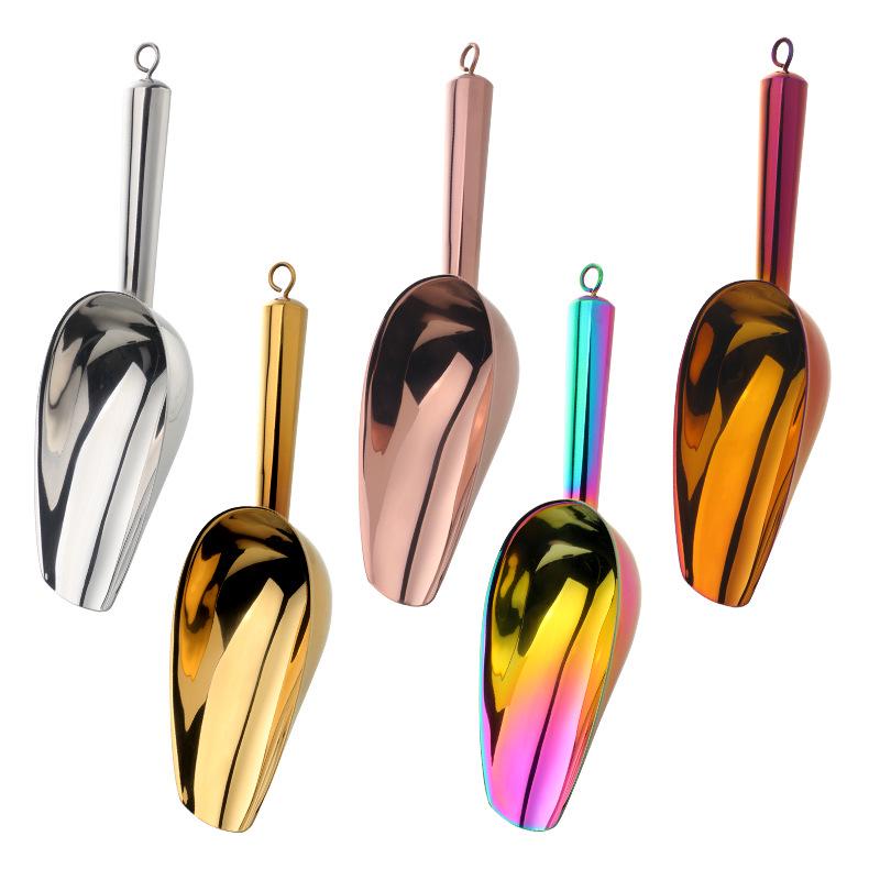 U-Shaped Stainless Steel Ice and Rice Scoop