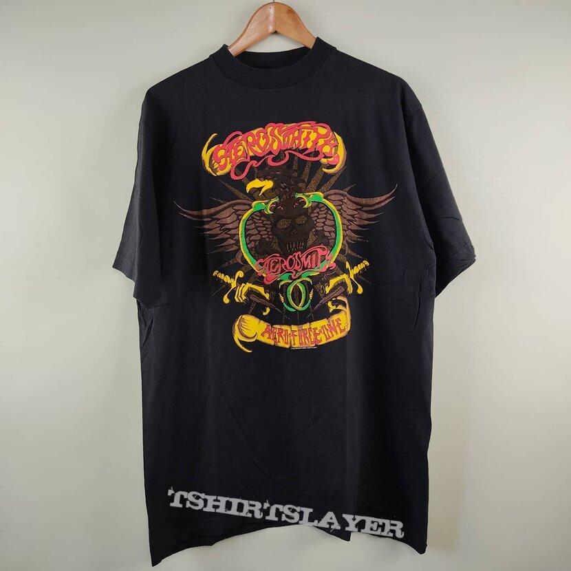 

1993 Aerosmith Aero Force One Black Unisex Tshirt Men Women S5XL KH11975 Unisex T-Shirt M