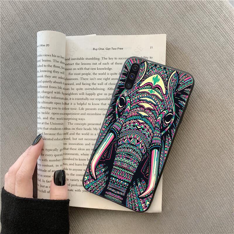 African Indian Elephant Phone Cover For Samsung Galaxy A51 A71 A21S A10 A20S A20E A30S A40 A50 A70 A11 A40 M31 M30S Mobile Cases