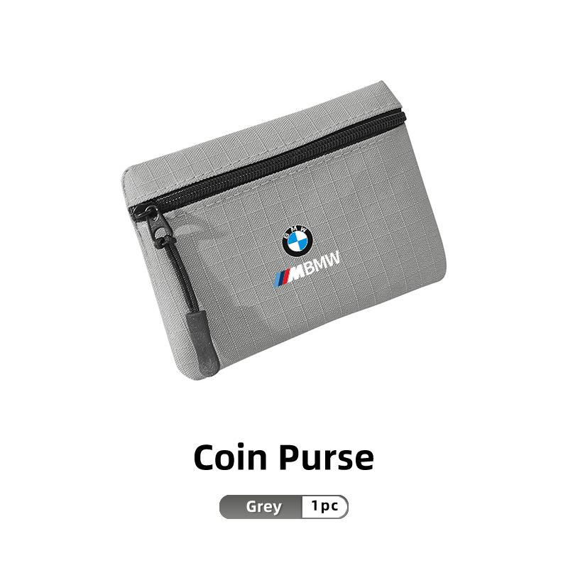 Portable Car Coin Purse Bank Card Storage Bag Key Stowing Holder Accenssories For BMW E46 E90 E60 F10 E39 F30 E36 E87 E90 E30 BI9