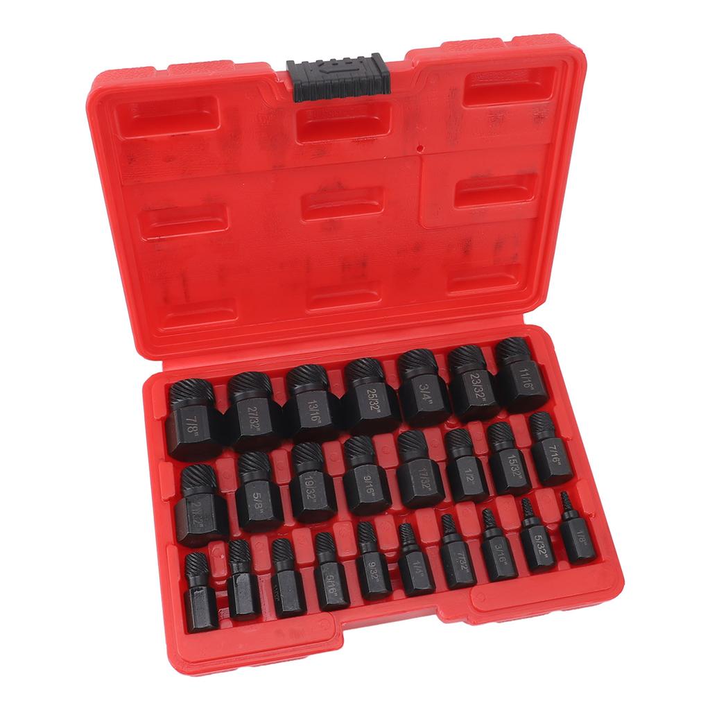 25 Pieces Screw Extractors Hex Shank   Screw Remover Tool for Damaged Broken Stripped Screws  s