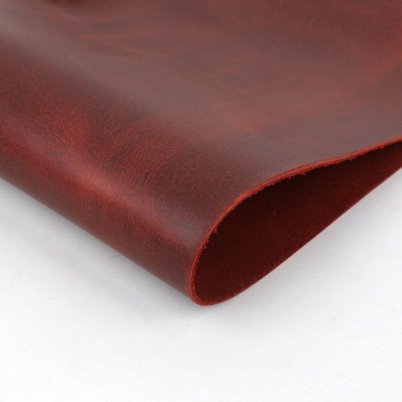 Capa Superior Piel de Vaca, Cera de Aceite, Piel Crazy Horse, Cuero Curtido Vegetal, Material de Cuero Hecho a Mano para Bricolaje, Cuero Genuino de 2 mm de Espesor