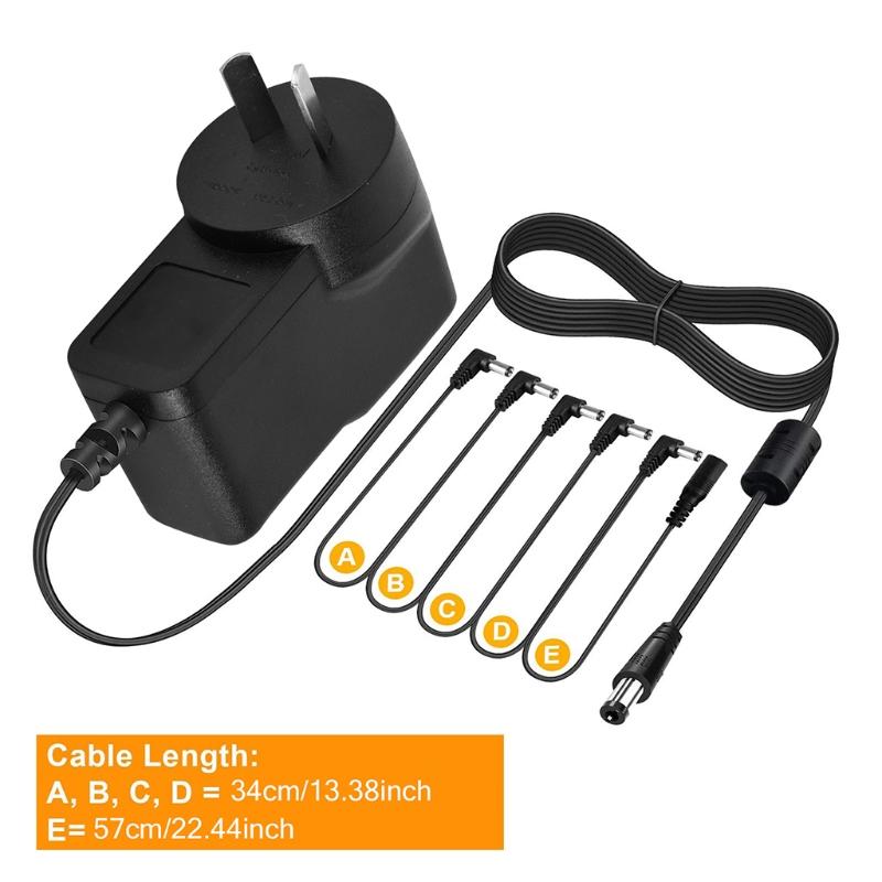 9V AC/for DC Power Adapter, UL Listed for DC Power Supply Cord Adapter 5.5x2.1mm Center Positive for DC Jack 6.6ft with