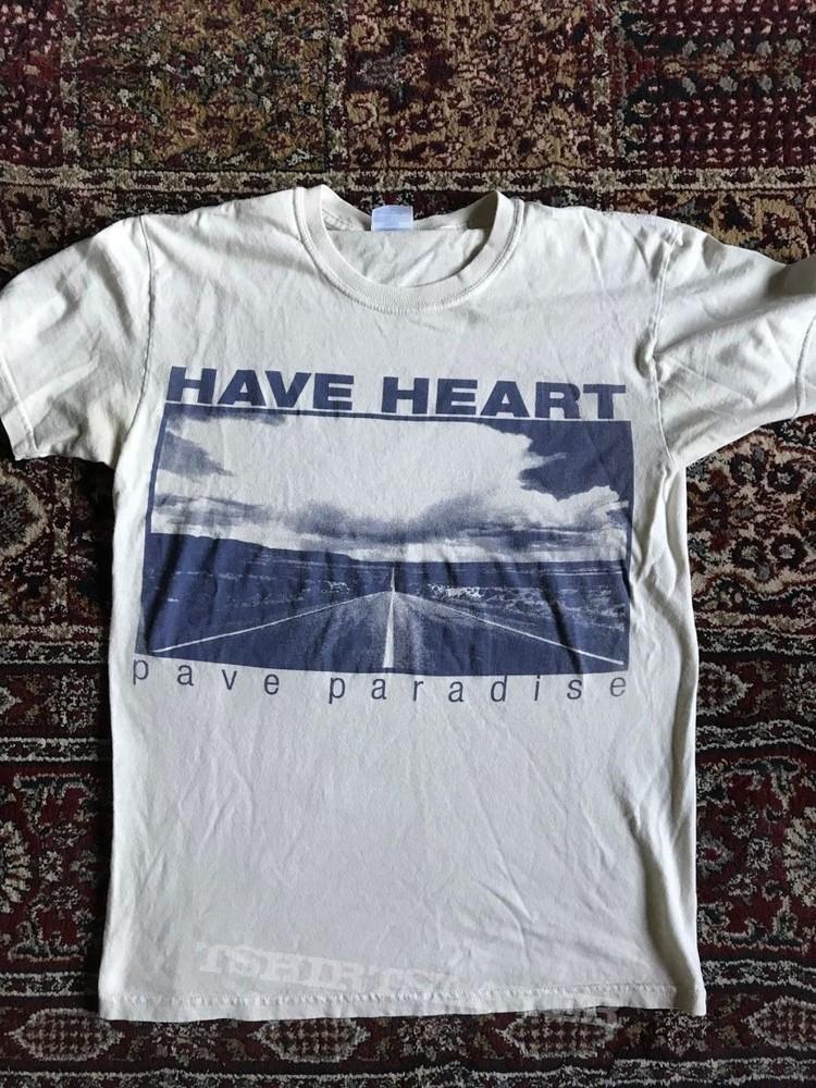 Винтажная футболка с принтом Have heart Band Pave paradise, унисекс, размеры от S до 5XL, MQ541 M