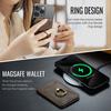 EUCAGR RFID Shielded,Magnetic Card Case for All Magsafe Functions Phone Case Card Holder Wallet Luxury PU Leather for Phone Case