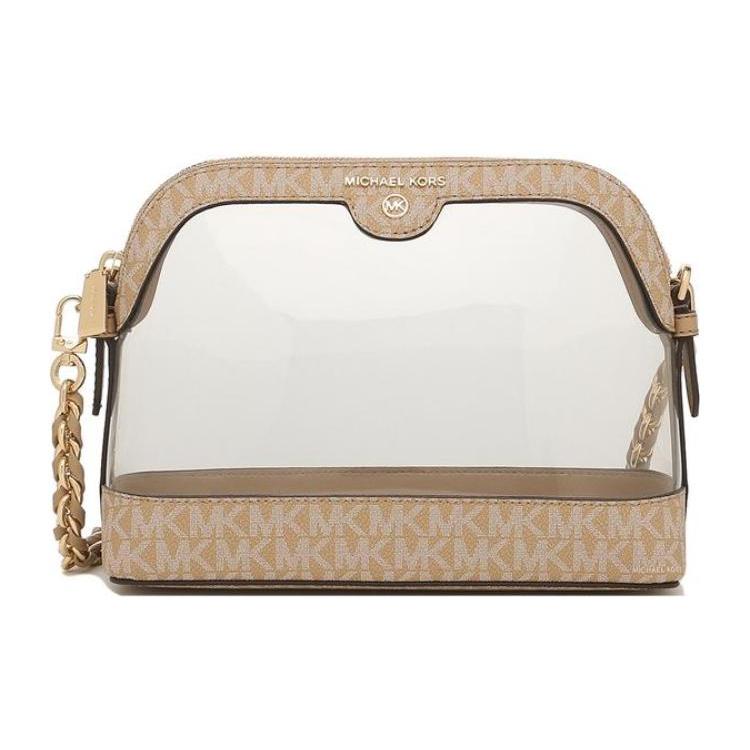 New MICHAEL KORS Jet Set Dome Bag, Crossbody Bag, Shoulder Bag Women's Camel 32T1GT9C3P-222