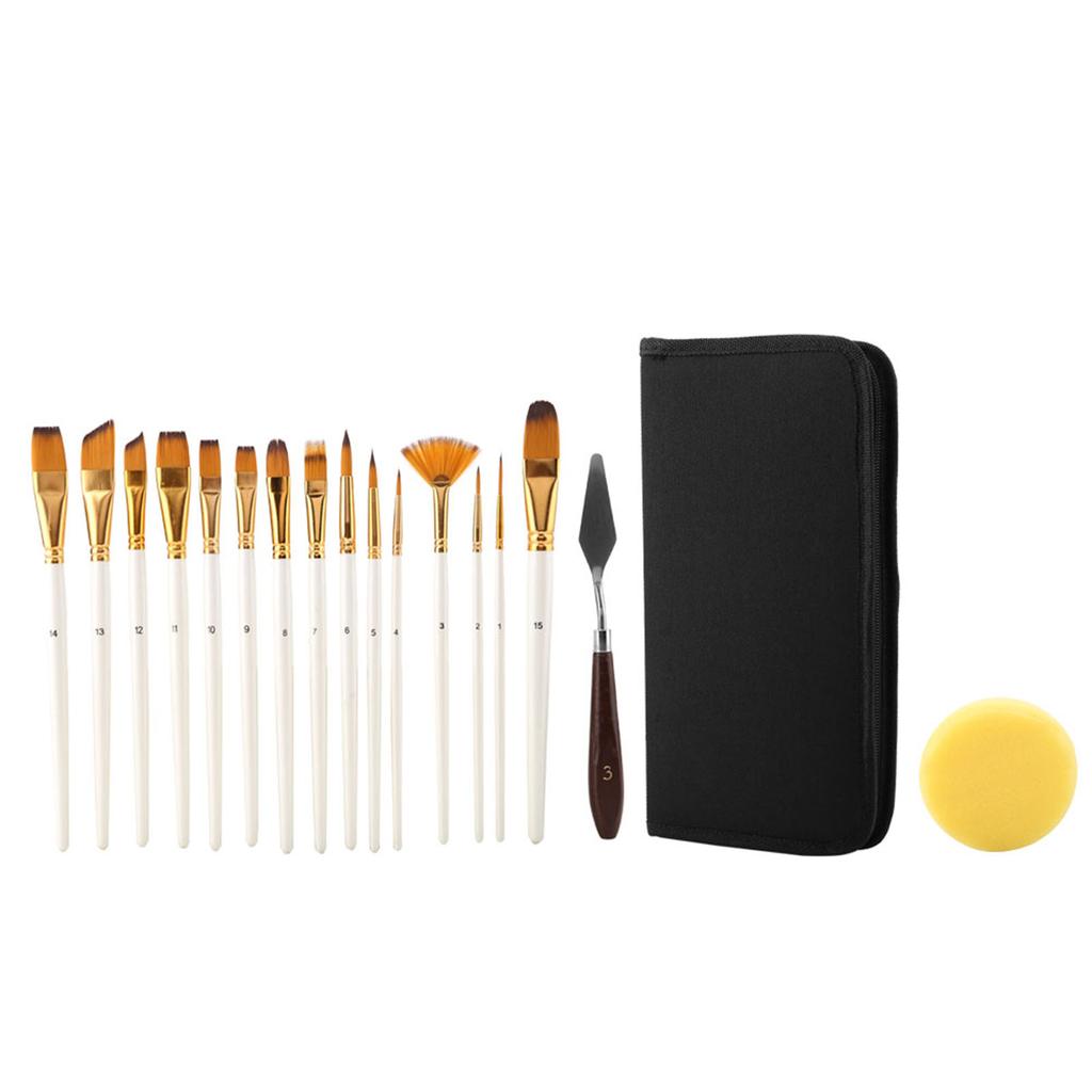 Paint Brushes Set Wood Handle Artist Watercolor Brushes for Gouache Watercolor Painting Tools
