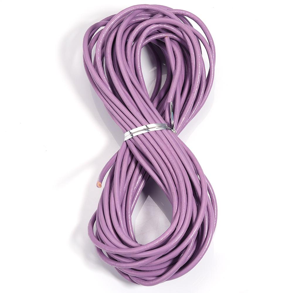 10yards/lot Genuine Leather Cord Dia 1/1.5/2/3mm Colored Round Leather Rope For DIY Bracelet Necklace Jewelry Making Accessories